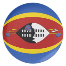 Swaziland Fisheye Flag Plate