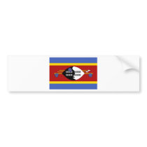 Swaziland Flag bumper stickers