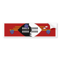 Swaziland Flag bumper stickers