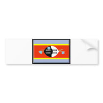 Swaziland Flag bumper stickers