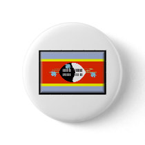 Swaziland Flag Button
