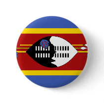 Swaziland Flag Pinback Buttons
