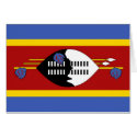 Swaziland Flag cards