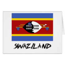 Swaziland Flag cards