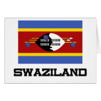 Swaziland Flag cards