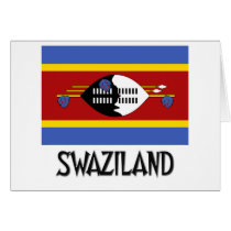 Swaziland Flag cards