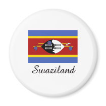 Swaziland Flag Design Fridge Magnet