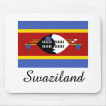 Swaziland Flag Design mousepads by flagshirt Swaziland Flag Design mousepads