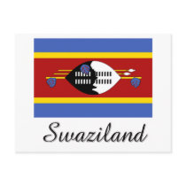 Swaziland Flag Design postcards