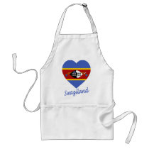 Swaziland Flag Heart aprons