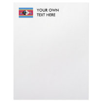 Swaziland Flag Letterhead Template