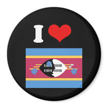 Swaziland Flag Fridge Magnet
