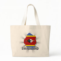 Swaziland Flag Map 2.0 Tote Bags
