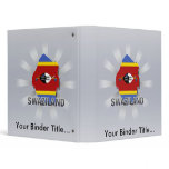 Swaziland Flag Map 2.0 3 Ring Binder