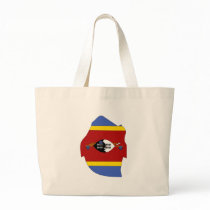 Swaziland Flag Map full size Tote Bag