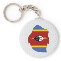 Swaziland Flag Map full size Key Chains