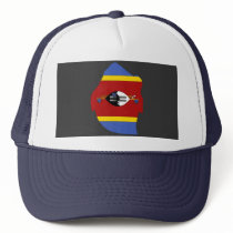 Swaziland flag map hats