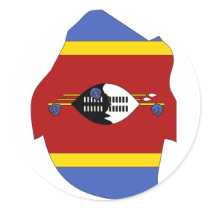 Swaziland flag map stickers