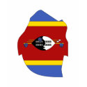 Swaziland flag map t-shirts