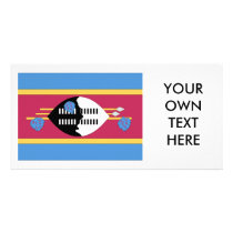 Swaziland Flag Photo Card Template