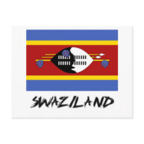 Swaziland Flag postcards