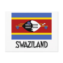 Swaziland Flag postcards