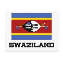 Swaziland Flag postcards