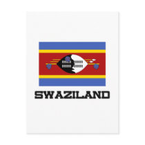 Swaziland Flag postcards