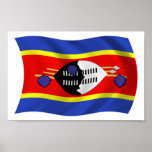 Swaziland Flag Poster Print