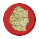 Swaziland Map Magnet