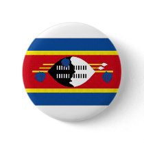 Swaziland National Flag Pinback Button