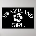 Swaziland Pink Girl Poster
