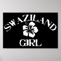Swaziland Pink Girl Poster