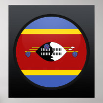 Swaziland quality Flag Circle Posters