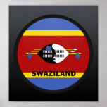 Swaziland Roundel quality Flag Poster