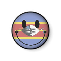 Swaziland Smiley Fridge Magnet