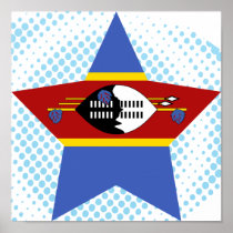 Swaziland Star Print