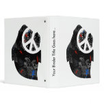 Swaziland Trendy Peace Sign with Swazi map Binders