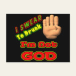 Swear To Drunk Beer T-shirts Gifts Postcard