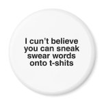 Swear words magnets