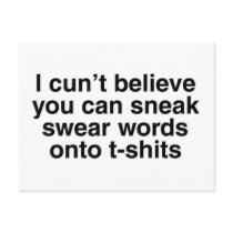 Swear words postcards by CarbonClothing Swear words postcards
