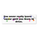 Swearing bumper stickers