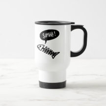 Swearing Fish - Funny Dead Fish Coffee Mugs