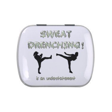 Sweat Drenching Kickboxing! is an understatement Jelly Belly Candy Tin