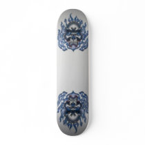 sweat skulled skateboard