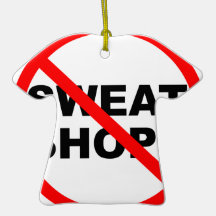 SWEATSHOPS emblem Clothing Accessories Home Ornament