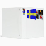 Sweden and Gävleborgs län waving flags Vinyl Binders