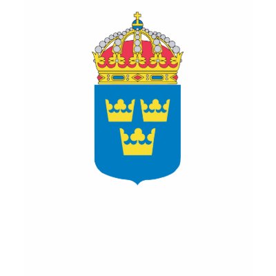 Sweden Coat of Arms (lesser) Tee Shirts by FlagTshirts