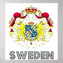Sweden Coat of Arms Posters