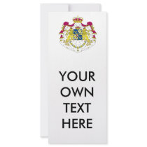 Sweden -  Coat of Arms Customized Rack Card